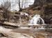 Cascada del barando de la Veguilla en primavera, cerca de los corrales de Valdecentenares