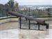 Uno de los dos cañones situados en la Plaza de España de la villa. Resulta que fueron hayadas junto