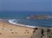 playa de la Ñora, en marea baja se puede llegar hasta la peña del Romero de gran afluencia turistica