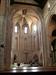 Interior gótico de la Iglesia de Santiago donde predomina el ladrillo como elemento constructivo. In