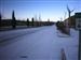 Nieve en la calle principal de Ferreras de Abajo