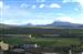 Unas vistas bonitas de la Peña Oroel y los montes de San Juan de la Peña, desde el mirador.