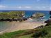 Vista guapa de la playa de Antilles