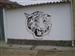 ITERO SECO (PALENCIA) Dibujo de un tigre en una casa